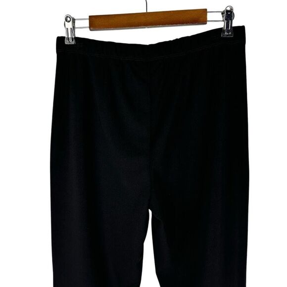 Susan Graver Pull On Full Length Flare Pant Small Black - Picture 5 of 6